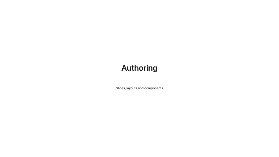 section layout: a chapter divider